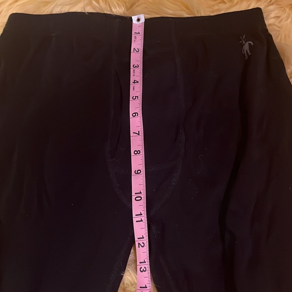 SMARTWOOL men’s black intranet Merino wall cropped base layer tights - Picture 5 of 6